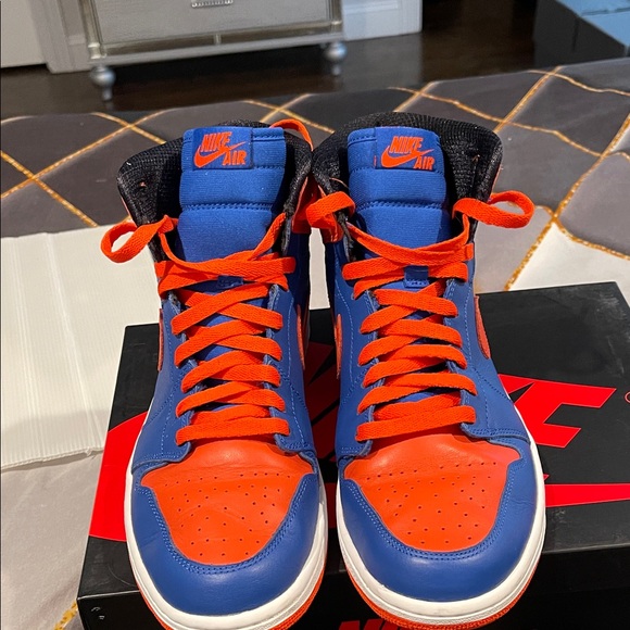 Nike Other - Nike High-Top Sneakers in Blue and Orange New York Knicks  Nike Air